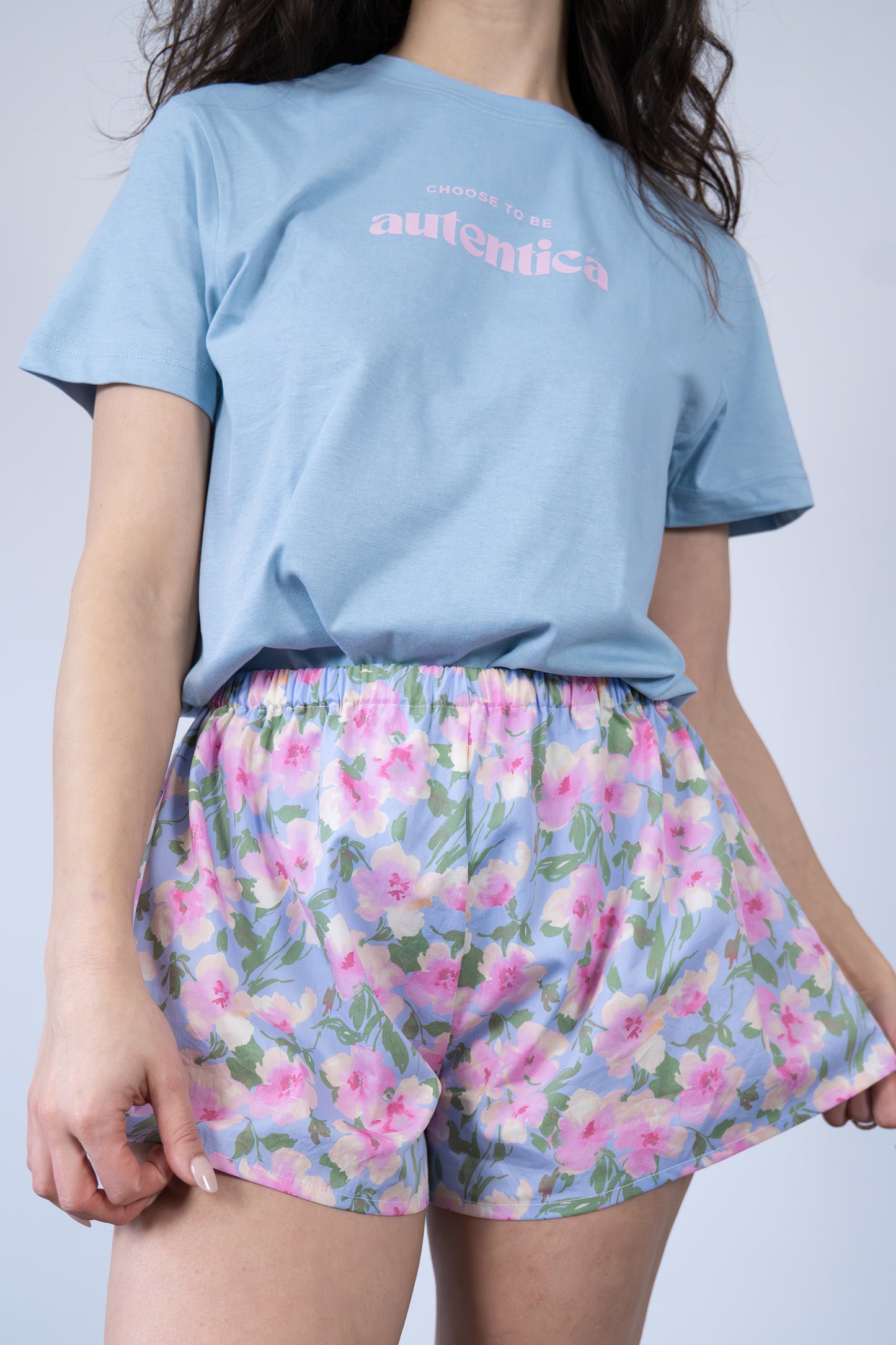 Shorts boxerini variante giardino fiorito
