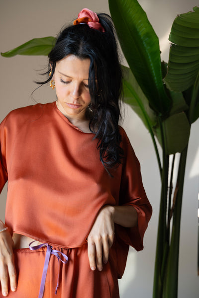 T-shirt Paloma variante ruggine