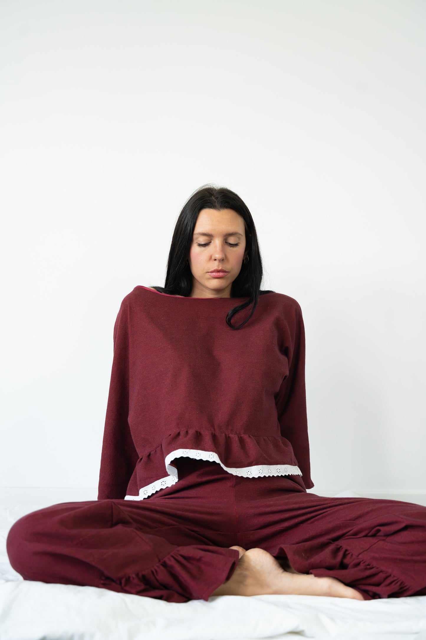 Completo Olga bordeaux