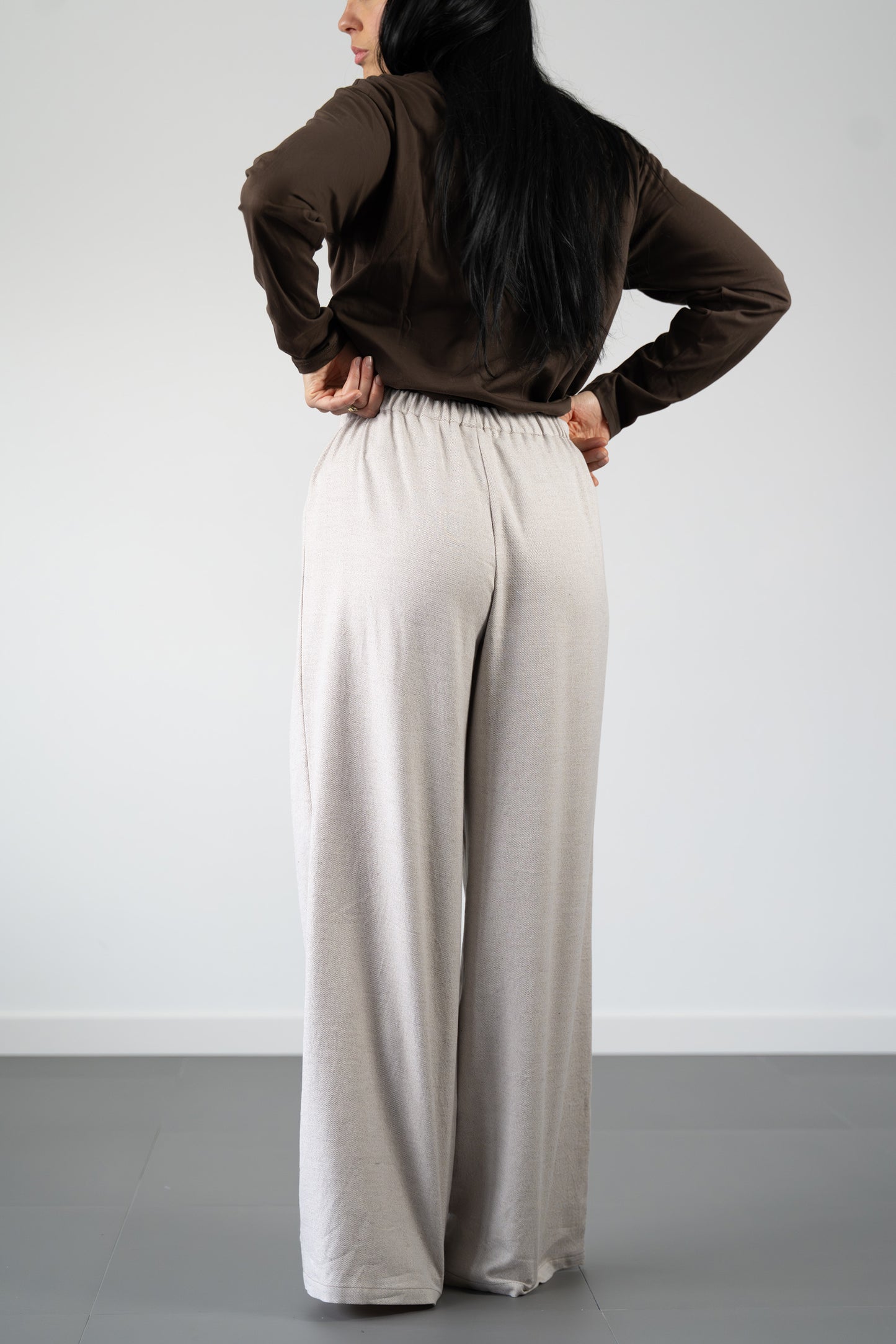 Pantaloni Atlanta, ecrù