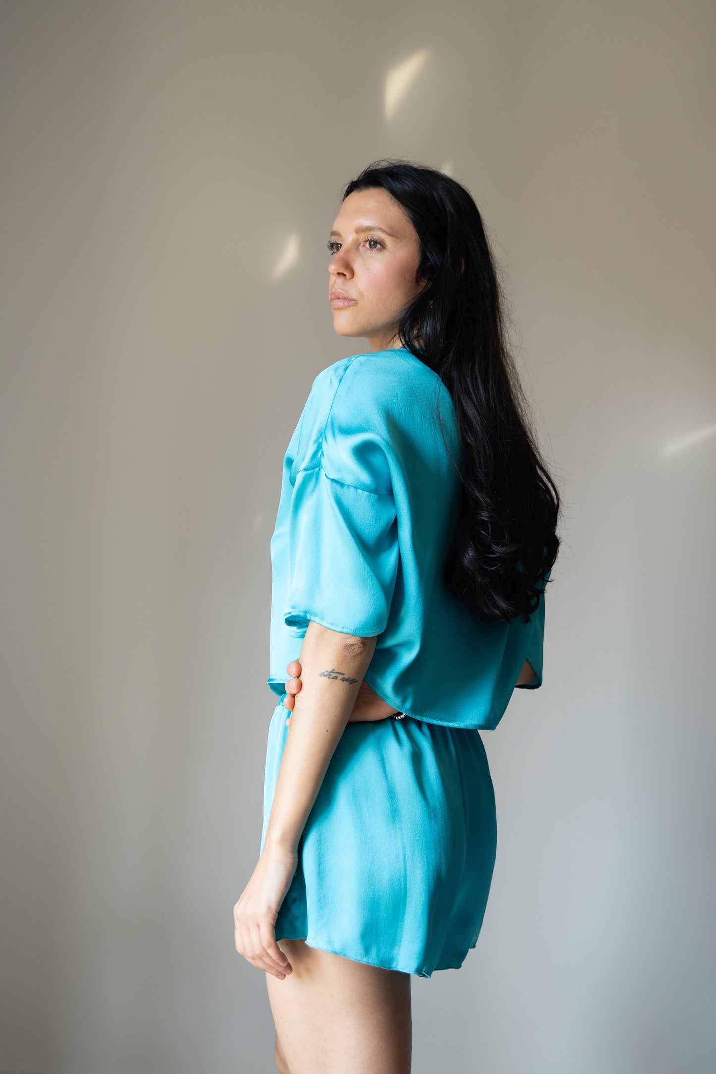 Completo Paloma variante azzurro Hawaii