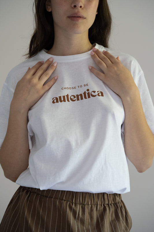 T-shirt autentica variante moka