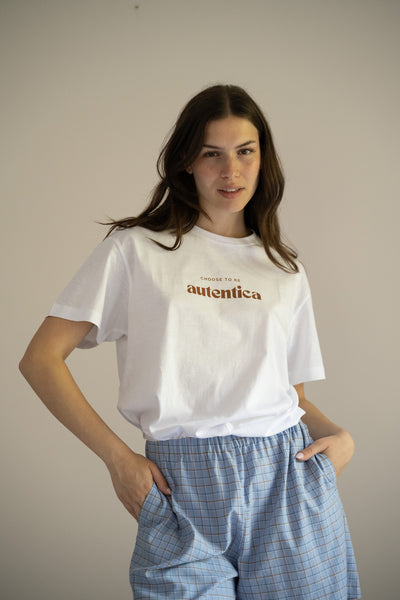 T-shirt autentica variante moka