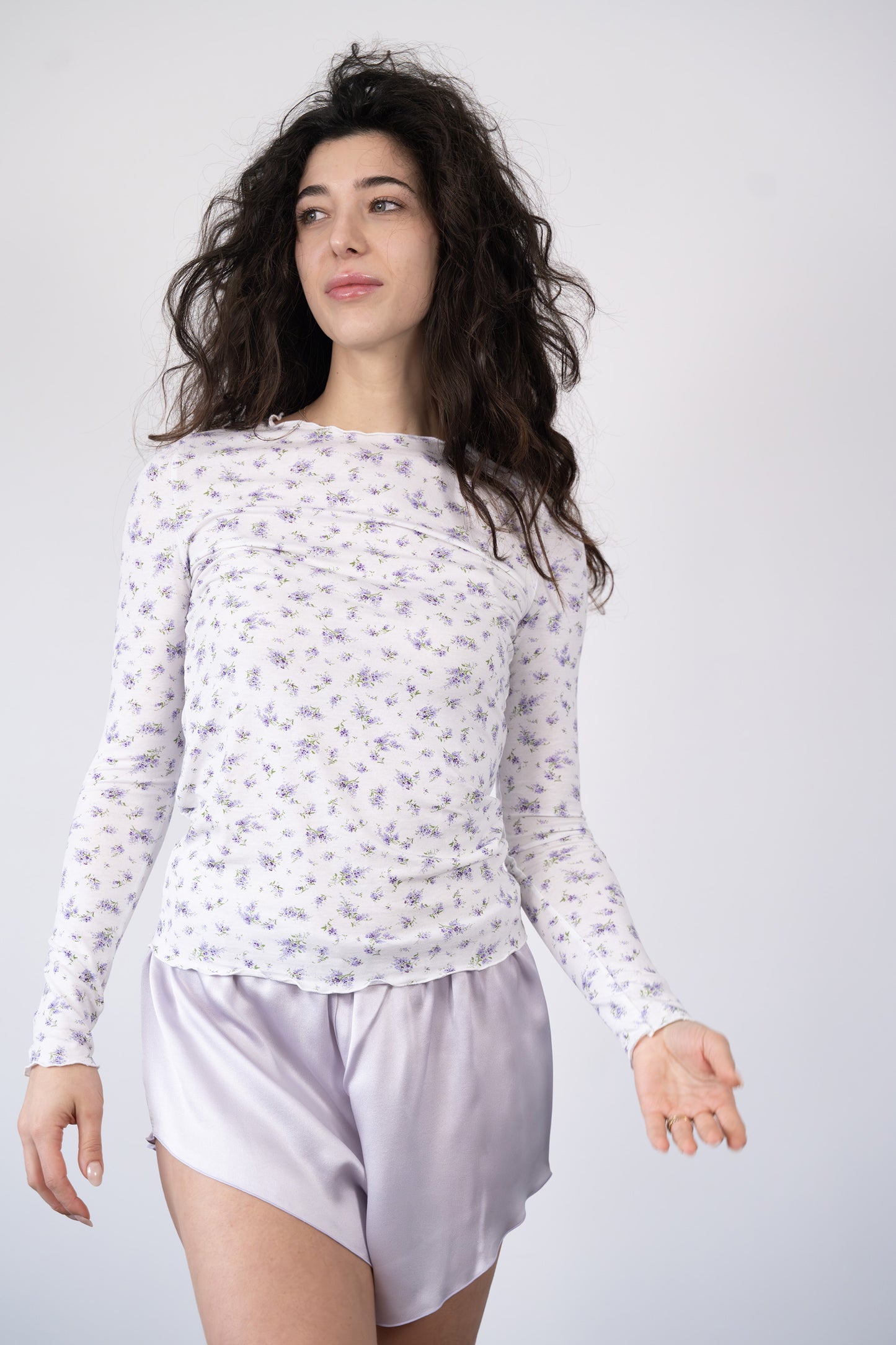 T-shirt Shelly variante glicine