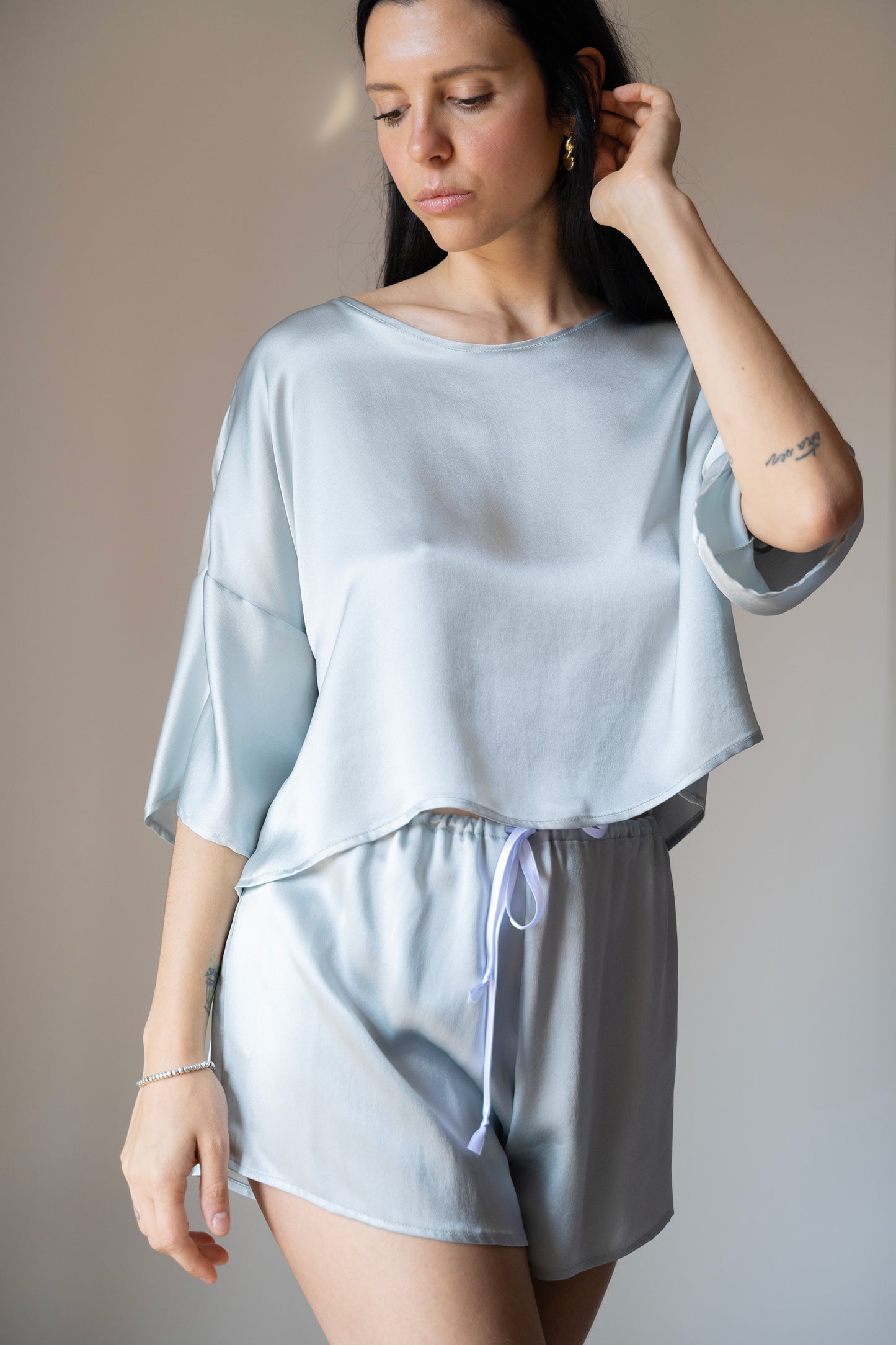 T-shirt Paloma variante grigio perla