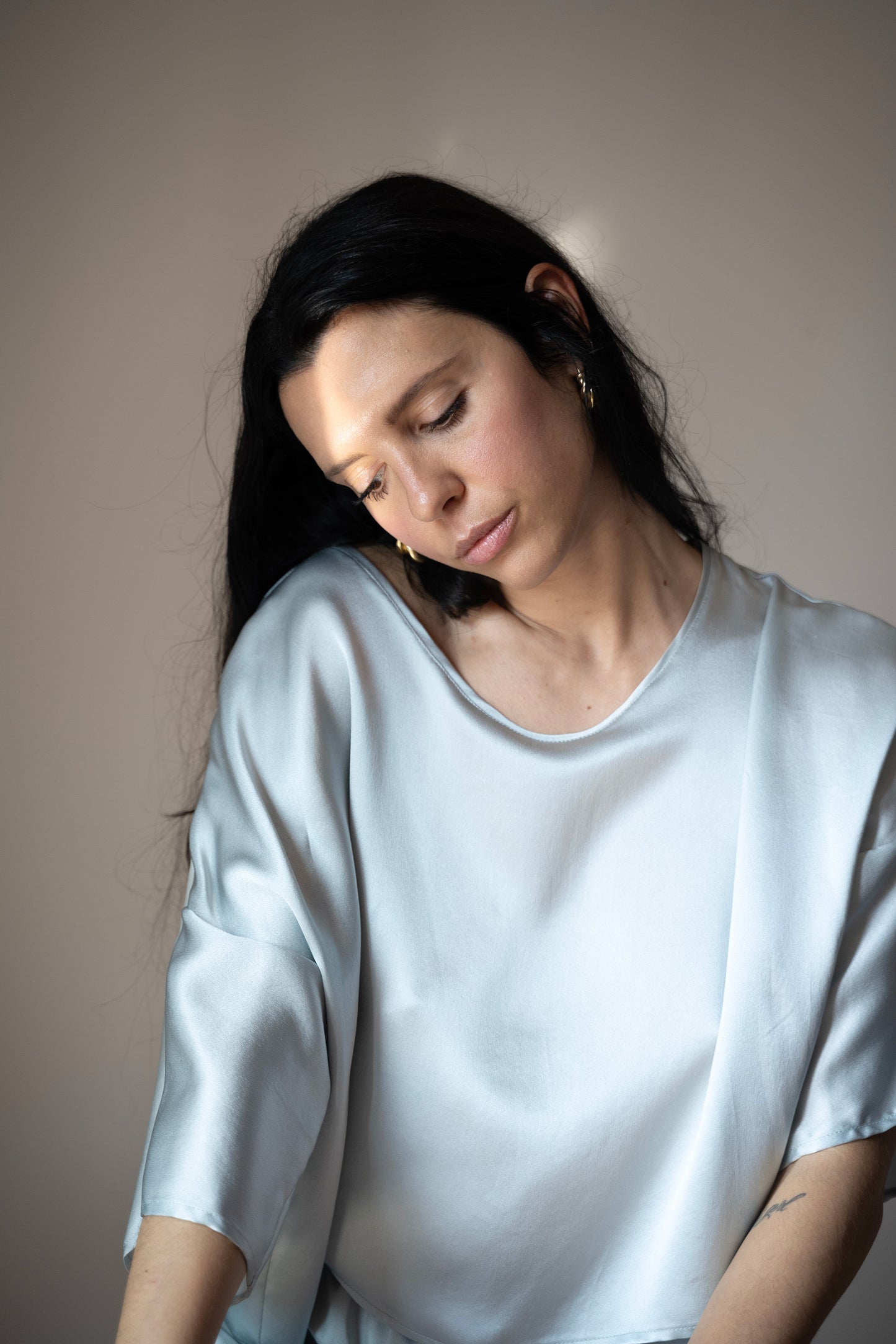 T-shirt Paloma variante grigio perla