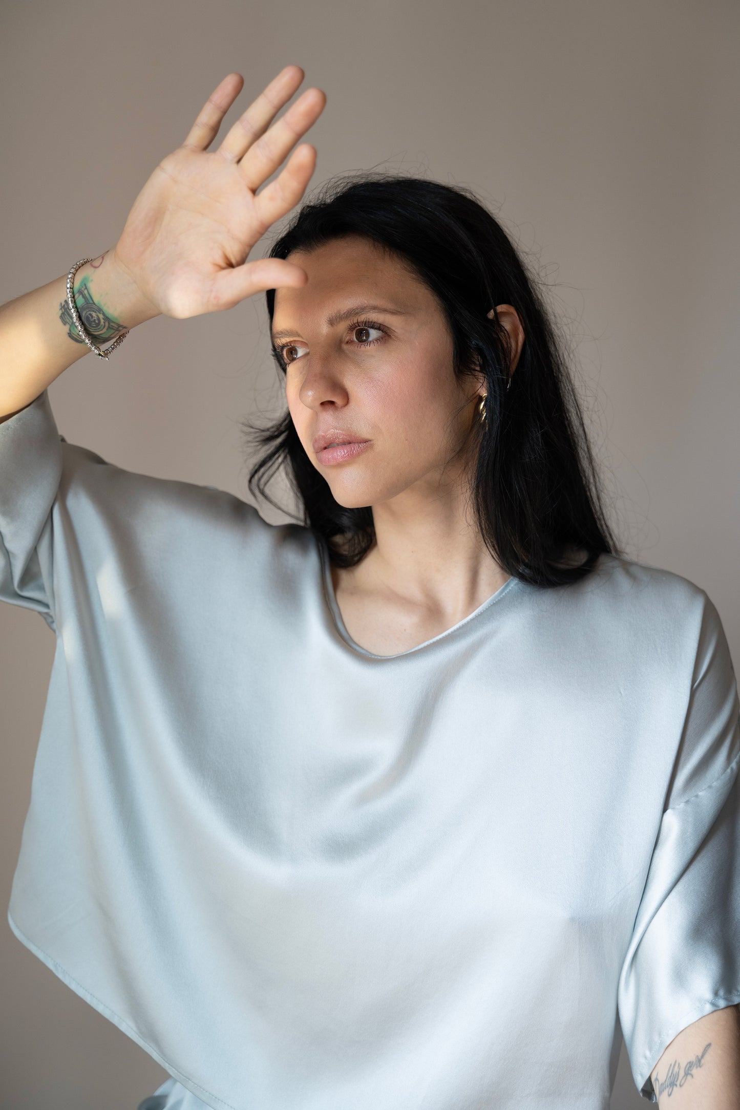 T-shirt Paloma variante grigio perla