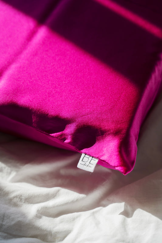 Federa in seta (fucsia)