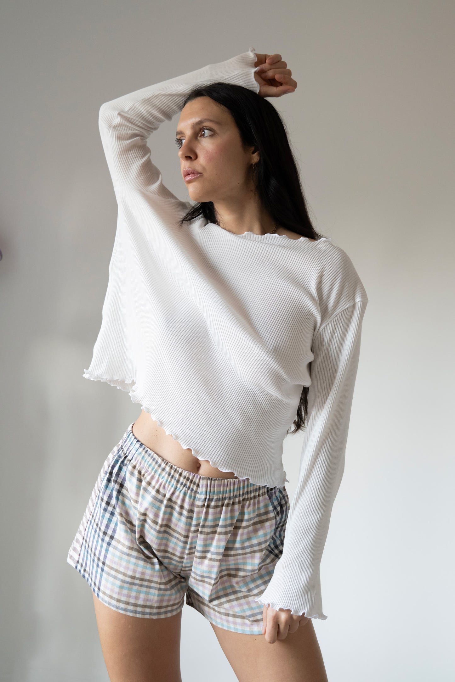 T-shirt Shelly in jersey (variante bianco latte)