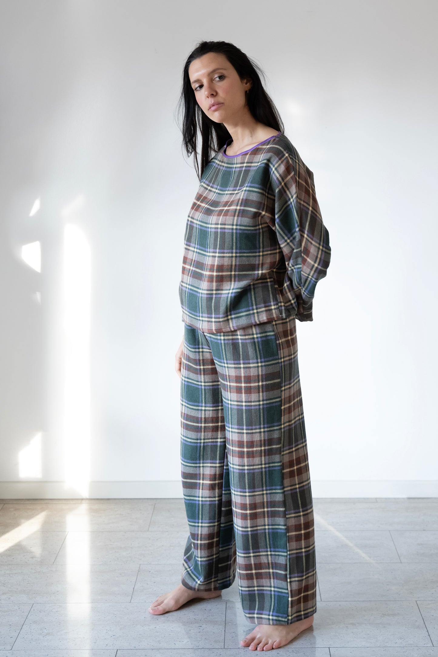Completo Melrose variante tartan verde
