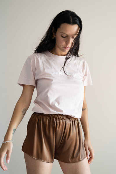 Shorts seta variante moka
