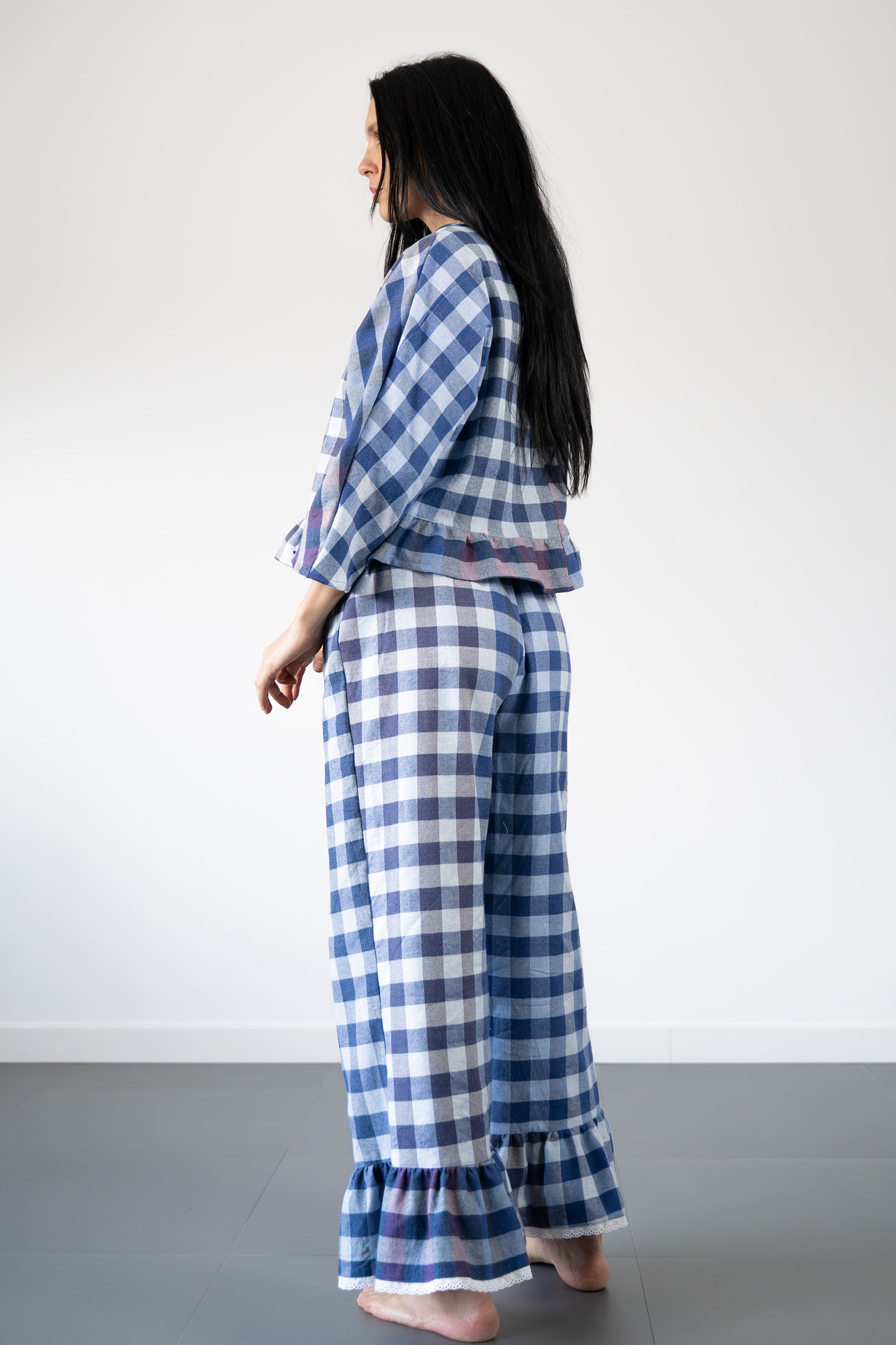 Completo Olga mix quadretti righe