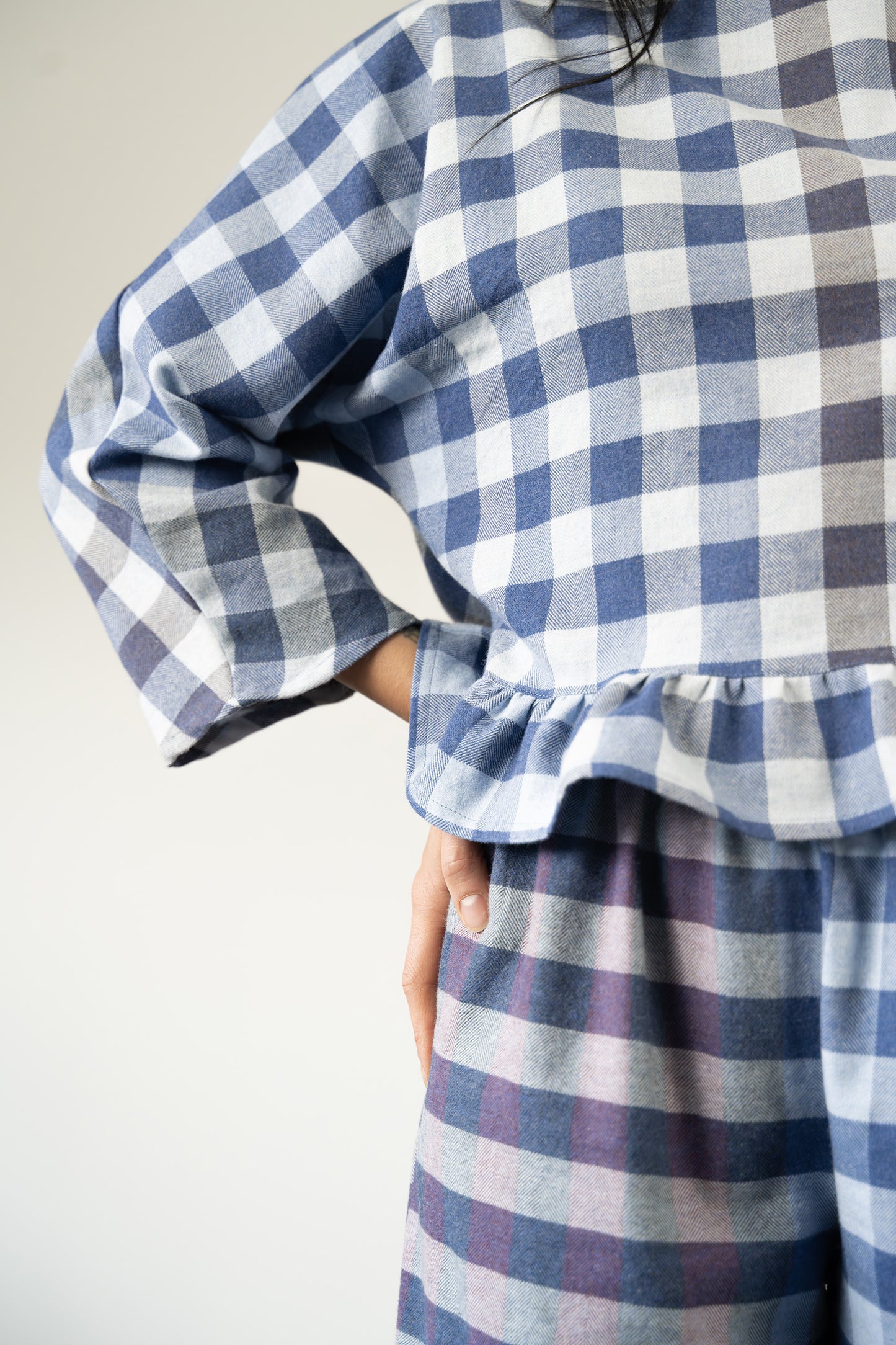 Completo Olga mix quadretti righe