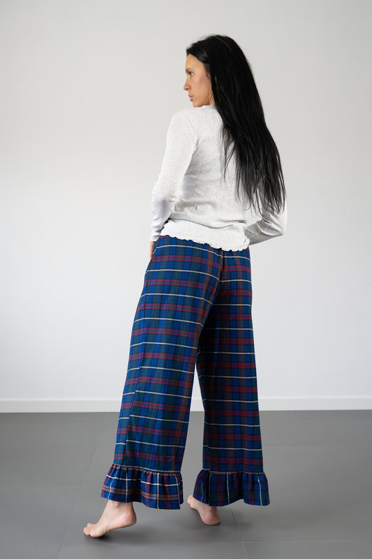 Pantaloni con rouches