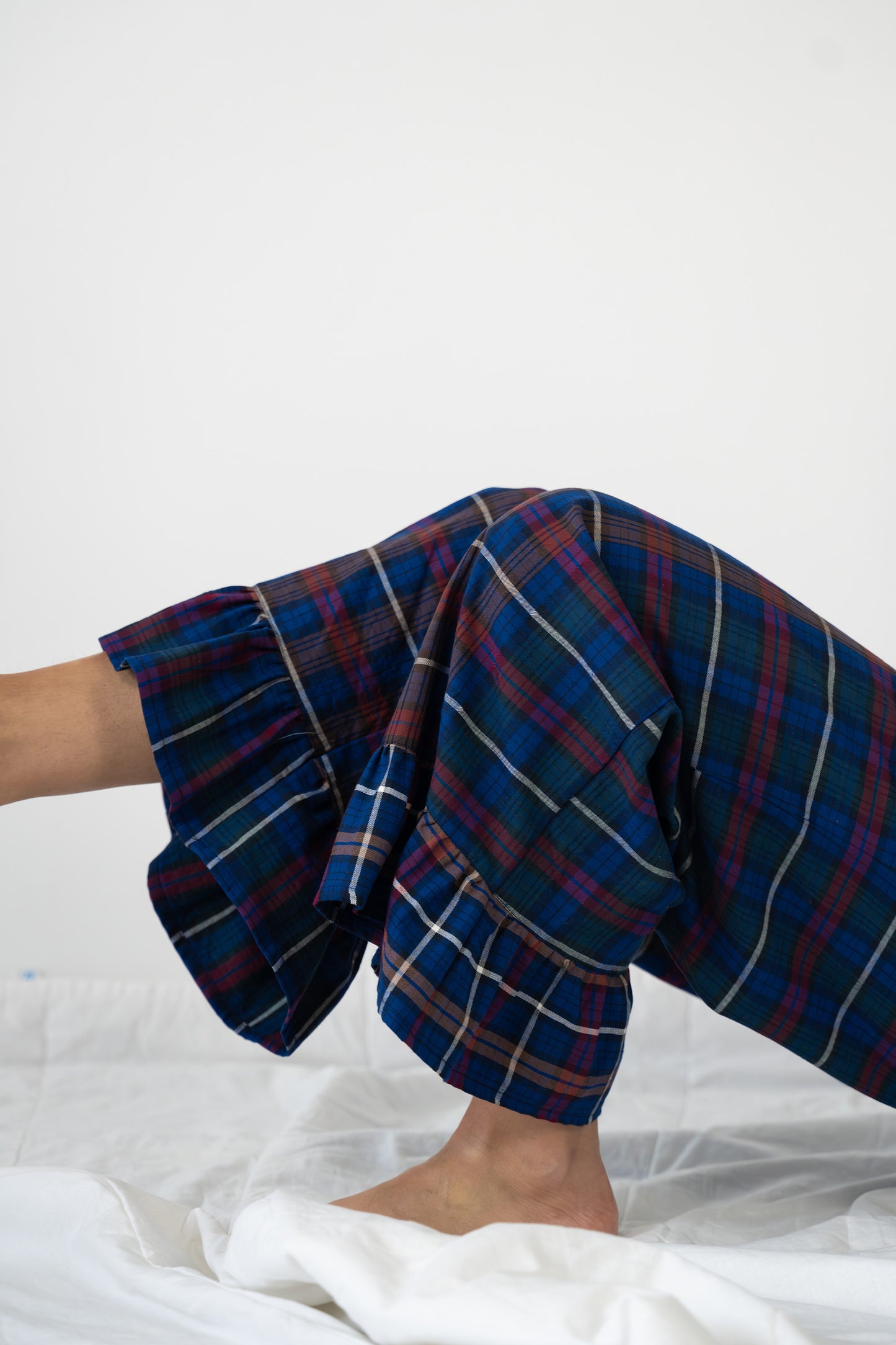 Pantaloni con rouches