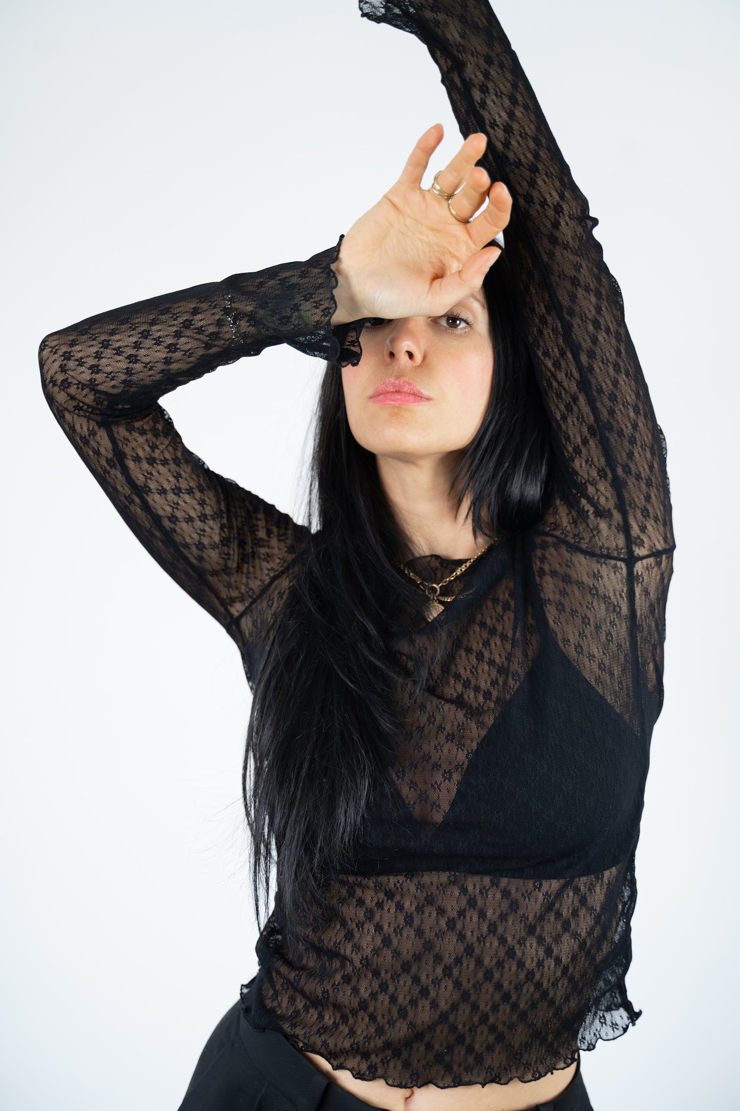 T-shirt shelly in pizzo