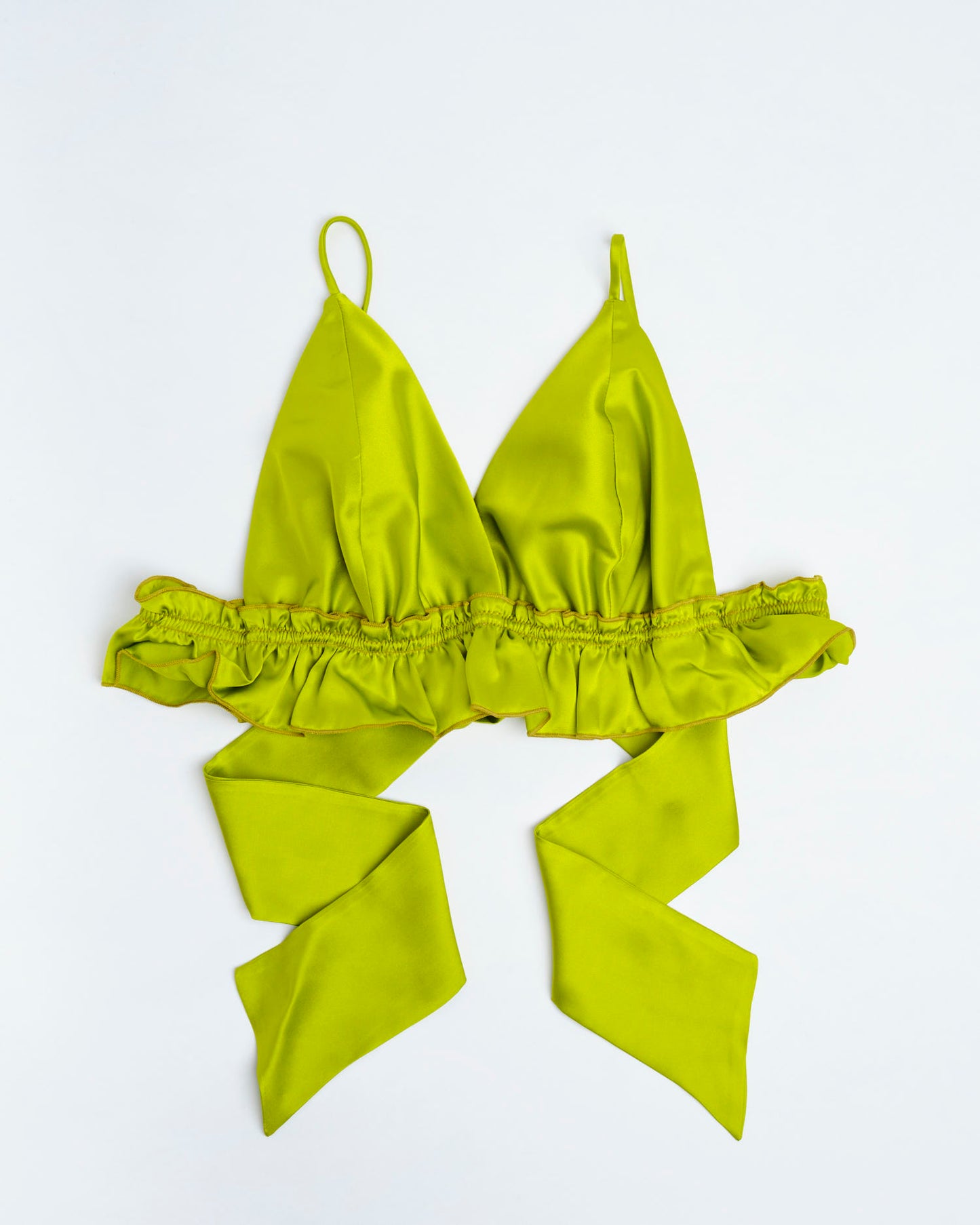 Top Memphis variante verde olio