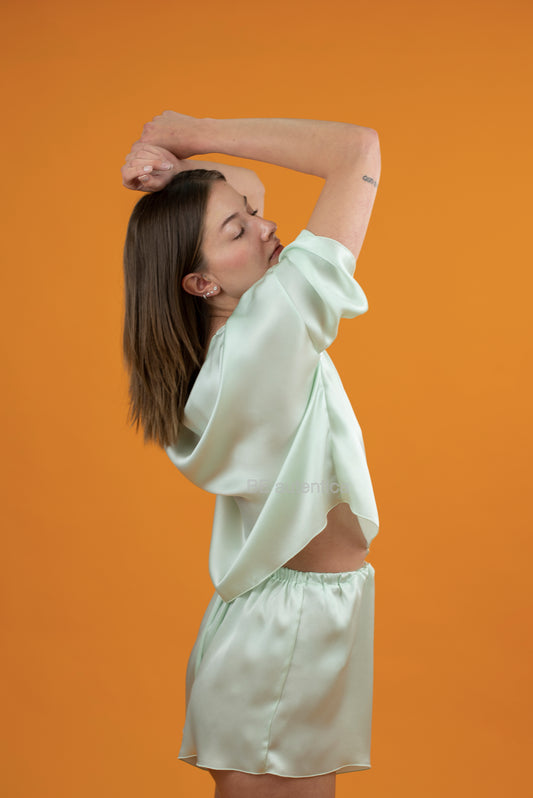 Completo Paloma variante verde latte-menta